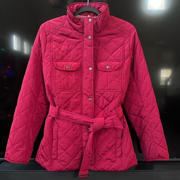 Gap Red Guilted Jacket Size M - Picture 1 of 11
